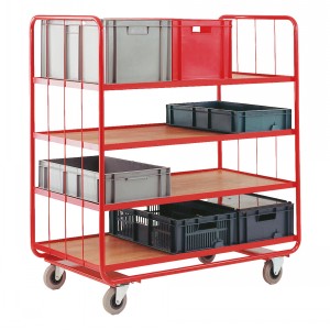 Eurobox Container Shelf Trolley For 12 Boxes